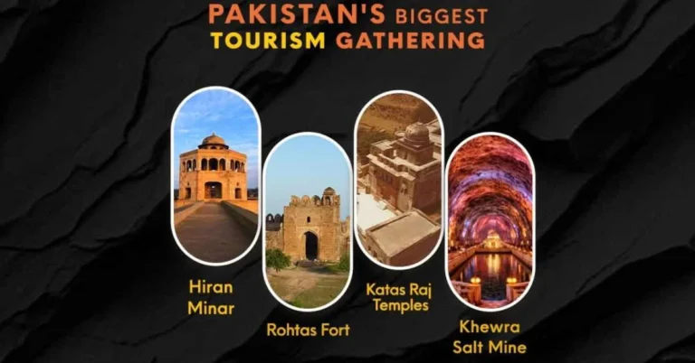 Image showcasing poster of Tourism Expo in Lahore.